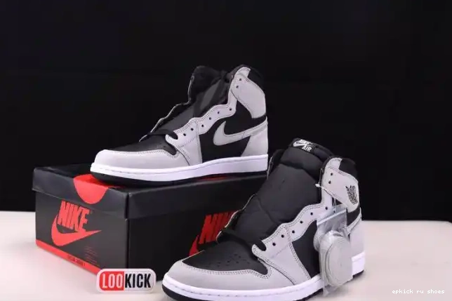 Cheap High Light Jordan Black White Air 555088-035 Grey 1 Retro Smoke 0413